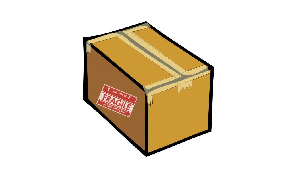 Sealed fragile box