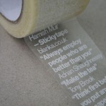 Unusual packaging tape