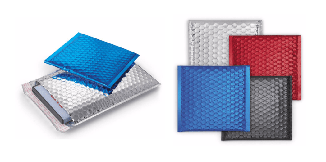 Metallic gloss bubble postal bags - add a touch of colour to your bubble bags