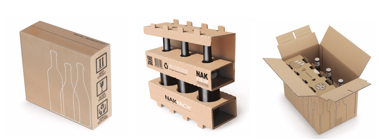 Protective wine cases and beer boxes