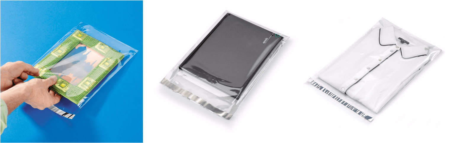 Self-seal polypropylene bags