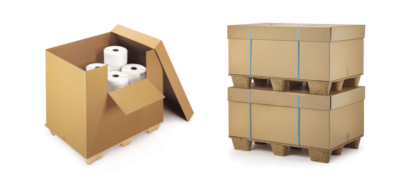 Cardboard loading cases with optional lids
