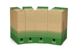 Recycled cardboard archive box folders