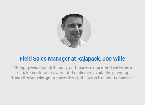 Joe Wille, Rajapack eco-friendly quote
