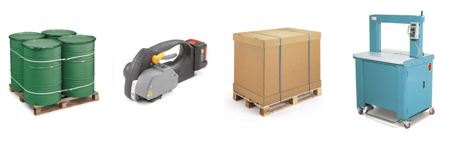 Strapping machines and strapping tools