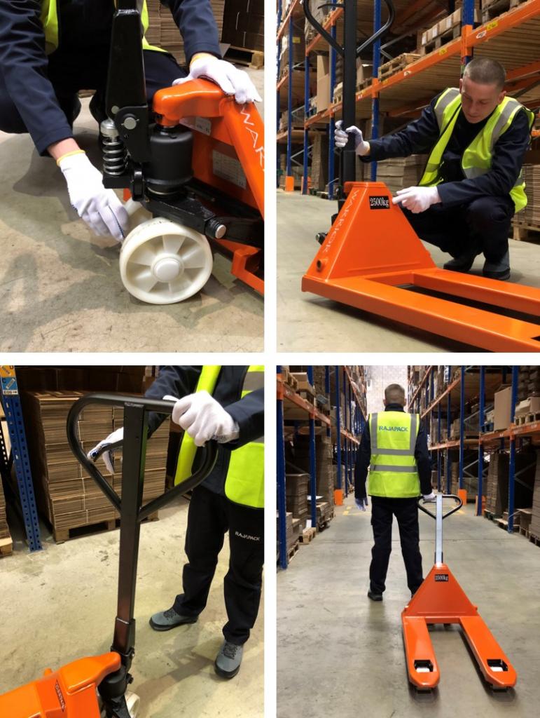 How does a pallet truck work? Step by step guide