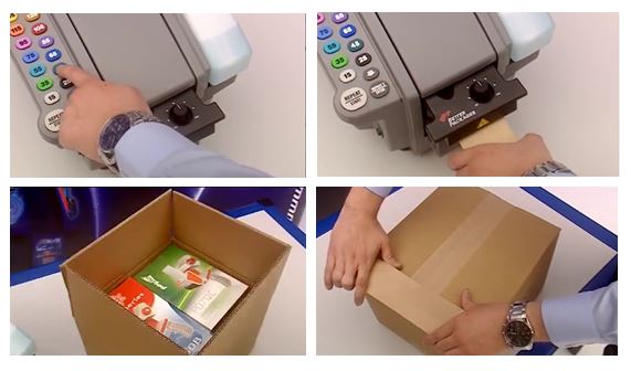 Gummed paper tape can be applied with water to affect long-lasting adhesion
