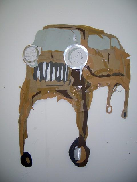 Creating art with paper tape
