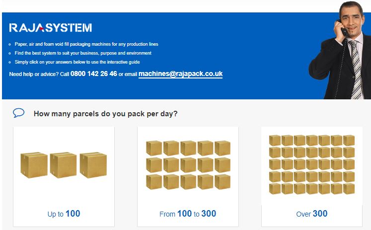 Rajasystem interactive machine guide to finding your packaging machine
