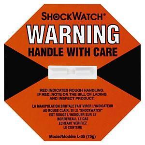 Shockwatch indicator labels