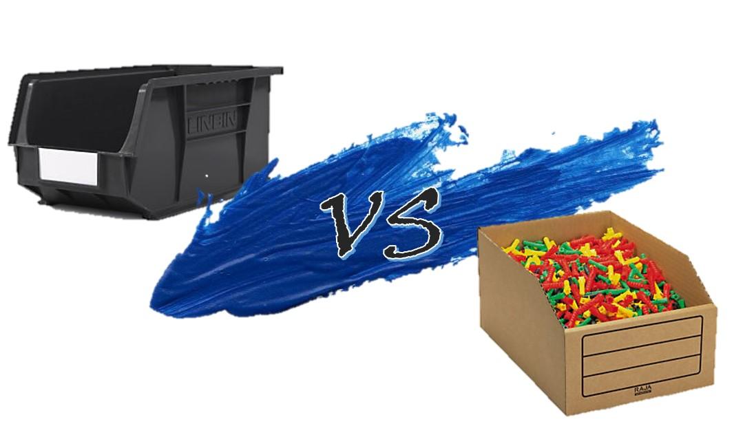 The difference between plastic vs cardboard storage boxes