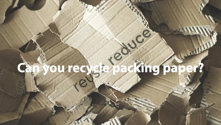 Can you recycle packing paper?
