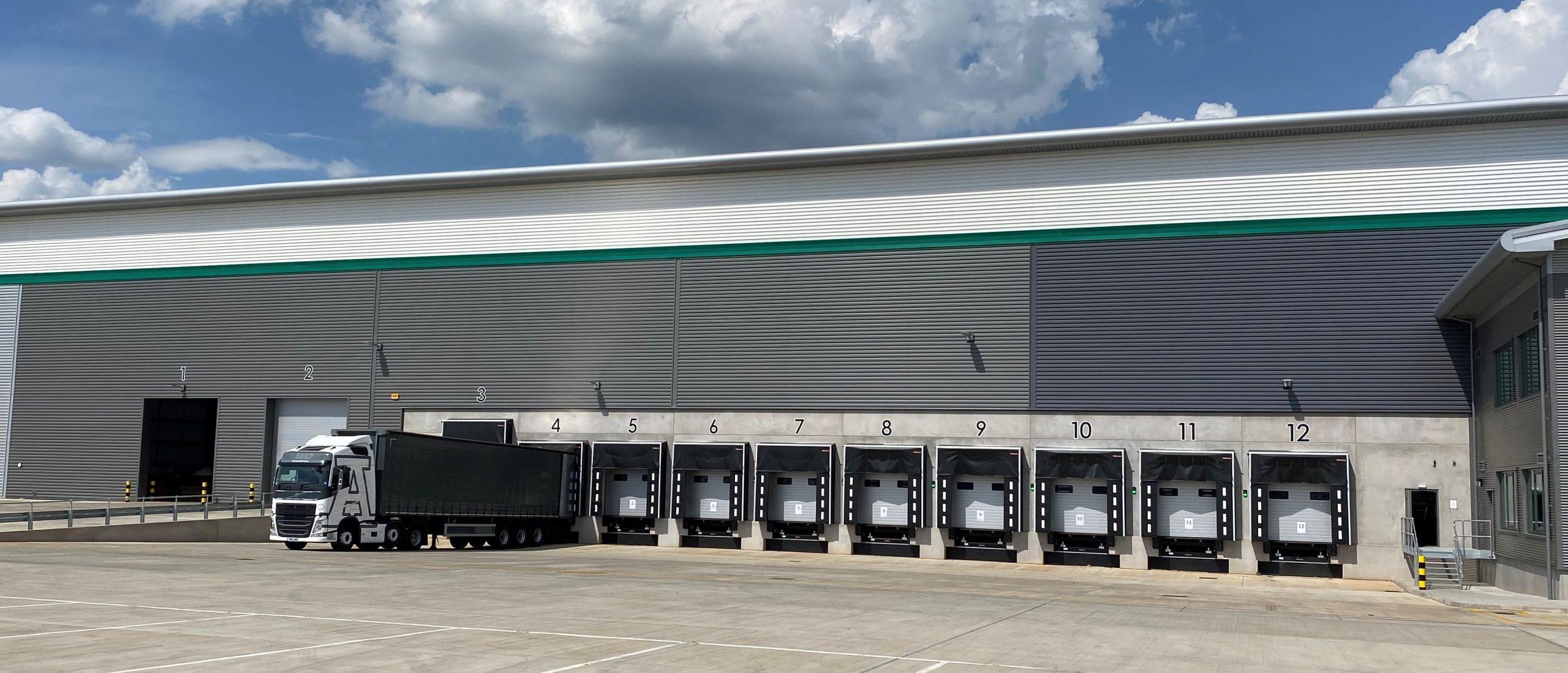 RAJA UK's new packaging warehouse docking bays