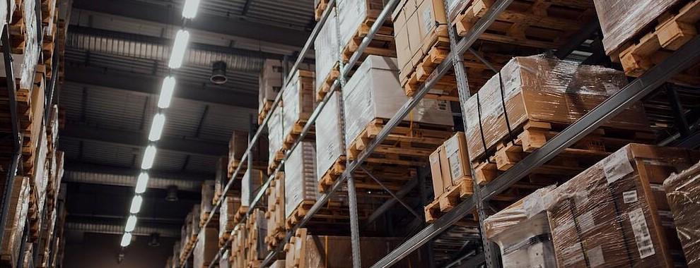 Warehouse racking and pallet load