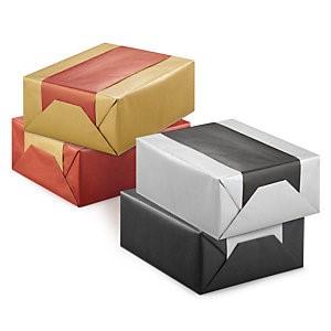 Dual-coloured Kraft paper wrap makes a real impression at any time of year