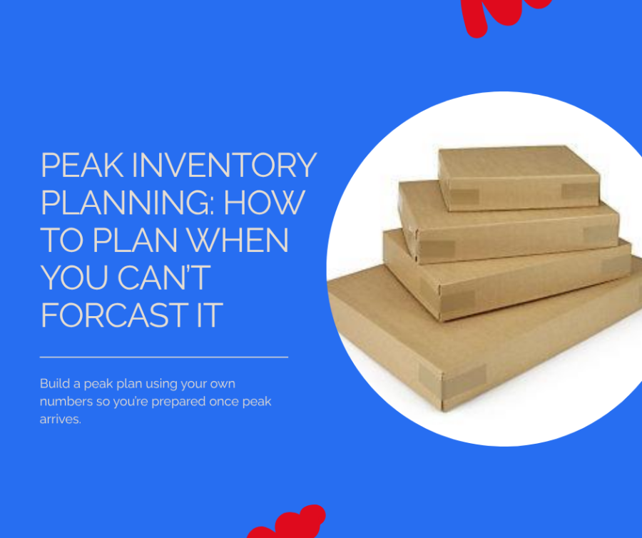 Peak inventory planning